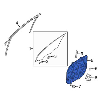 Hyundai OE - Front Right Door Panel Carrier