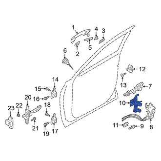Hyundai OE - Left Door Latch Bracket