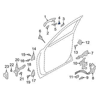 Hyundai OE - Front Right Outer Exterior Door Handle Cover