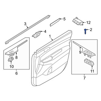 Hyundai OE - Door Interior Trim Panel Screw