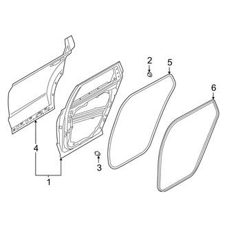 Hyundai OE - Rear Door - Door & Components