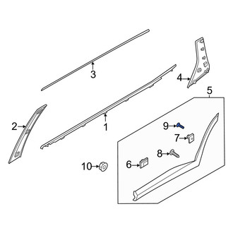 Hyundai OE - Rocker Panel Molding Screw