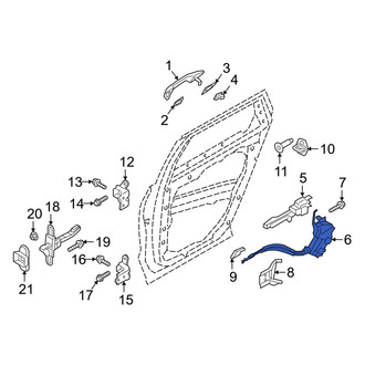 Hyundai OE - Front Right Door Latch Assembly