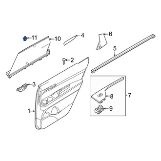 Hyundai OE - Door Glass Sunshade Clip