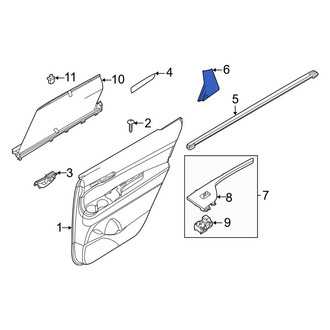 Hyundai OE - Rear Right Door Window Molding