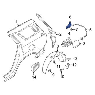 Hyundai OE - Rear Fuel Filler Door Lock Actuator