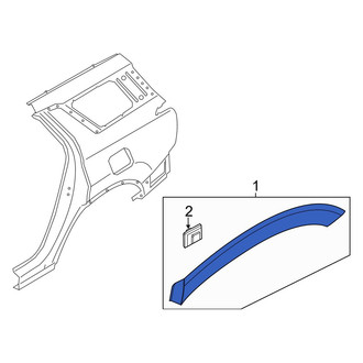 Hyundai OE - Front Left Wheel Arch Molding