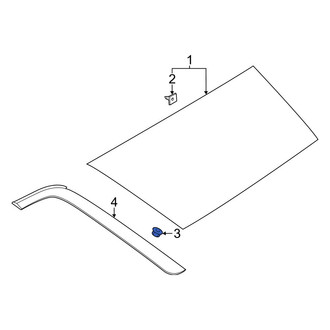 Hyundai OE - Quarter Panel Glass Nut