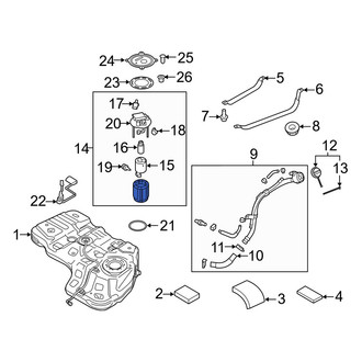 Hyundai OE - Fuel Pump and Strainer Set