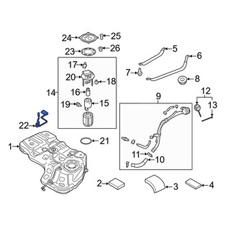 Hyundai OE - Fuel Sender and Hanger Assembly