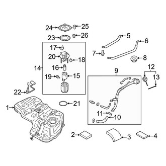 Hyundai OE - Fuel System Components