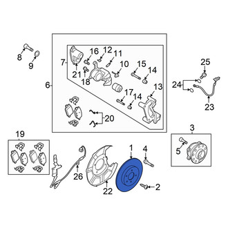 Hyundai OE - Rear Disc Brake Rotor