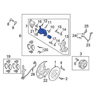 Hyundai OE - Rear Left Disc Brake Caliper