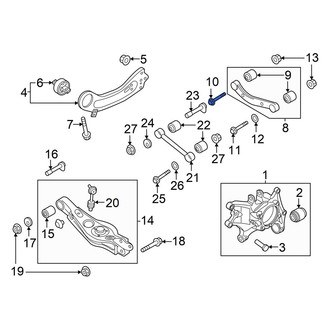 Hyundai OE - Upper Inner Suspension Control Arm Bolt