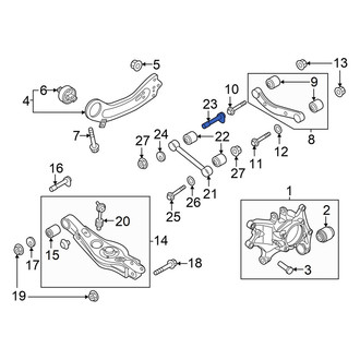 Hyundai OE - Alignment Camber Adjusting Eccentric Bolt