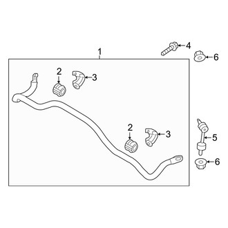 Hyundai OE - Rear Suspension - Stabilizer Bar & Components (FWD)