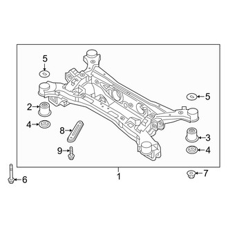 Hyundai OE - Rear Suspension - Suspension Mounting (FWD)