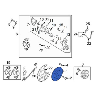 Hyundai OE - Rear Disc Brake Rotor