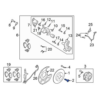 Hyundai OE - Disc Brake Rotor Set Screw