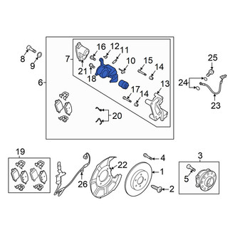 Hyundai OE - Rear Left Disc Brake Caliper