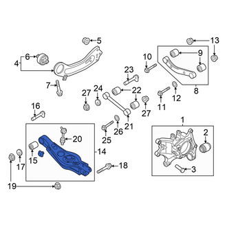 Hyundai OE - Front Left Suspension Control Arm