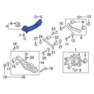 Hyundai OE - Rear Right Suspension Control Arm