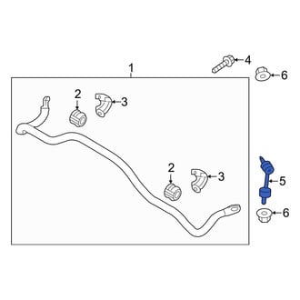 Hyundai OE - Rear Suspension Stabilizer Bar Link