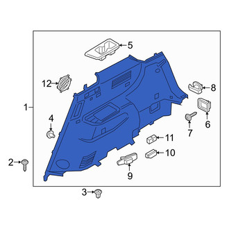 Hyundai OE - Rear Left Interior Quarter Panel Trim Panel