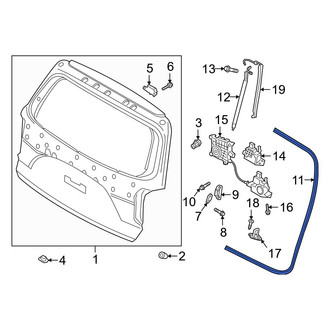 Hyundai OE - Rear Hatch Seal