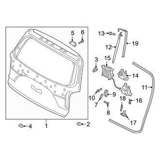 Hyundai OE - Lift Gate - Gate & Hardware