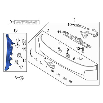 Hyundai OE - Rear Left Liftgate Finish Panel