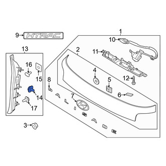 Hyundai OE - Liftgate Finish Panel Clip