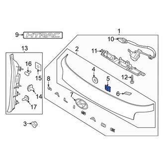 Hyundai OE - Liftgate Finish Panel Clip
