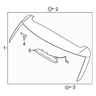 Hyundai OE - Lift Gate - Rear Spoiler