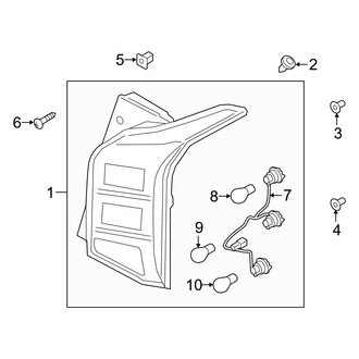 Hyundai OE - Rear Lamps - Tail Lamps (Halogen, Outer), (SE / SEL)