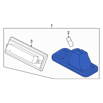 Hyundai OE - Rear License Plate Light Assembly