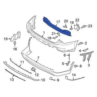 Hyundai OE - Rear Bumper Impact Bar