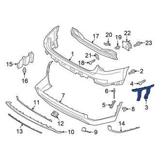 Hyundai OE - Rear Left Upper Bumper Cover Bracket