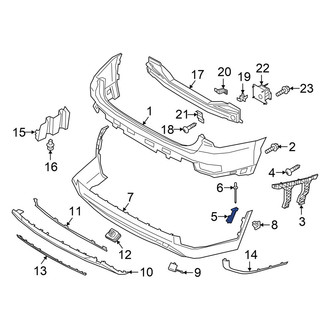 Hyundai OE - Rear Left Lower Bumper Cover Bracket