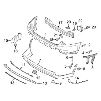 Hyundai OE - Rear Bumper - Bumper & Components