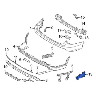 Hyundai OE - Rear Bumper Splash Shield