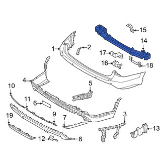 Hyundai OE - Rear Bumper Impact Bar