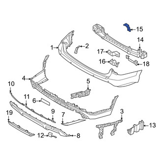 Hyundai OE - Rear Left Upper Bumper Impact Bar Brace