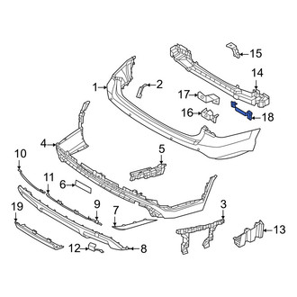 Hyundai OE - Rear Right Bumper Impact Bar Bracket