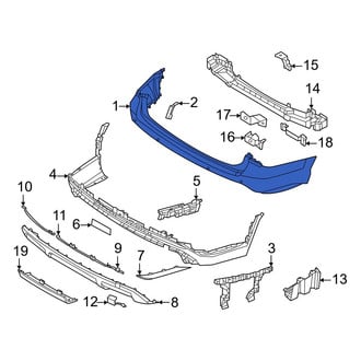 Hyundai OE - Front Left Upper Bumper Cover