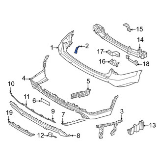 Hyundai OE - Rear Left Upper Bumper Cover Bracket