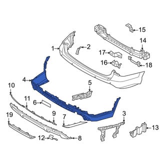 Hyundai OE - Front Right Upper Bumper Cover