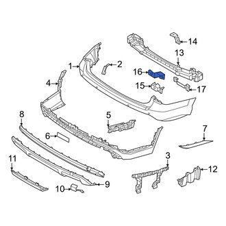Hyundai OE - Rear Center Bumper Impact Bar Brace
