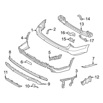 Hyundai OE - Rear Bumper - Bumper & Components (XRT)