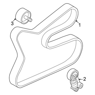 Hyundai OE - Cooling - Belts & Pulleys (Calligraphy / Limited / SE / SEL Convenience / SEL Premium / XRT Pro)